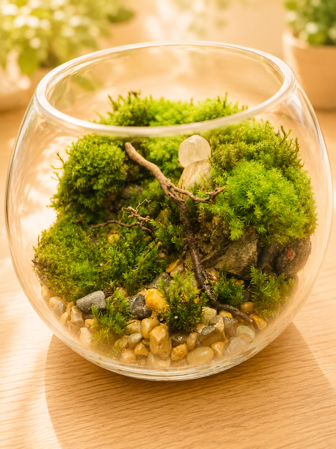 cliif in fish bowl